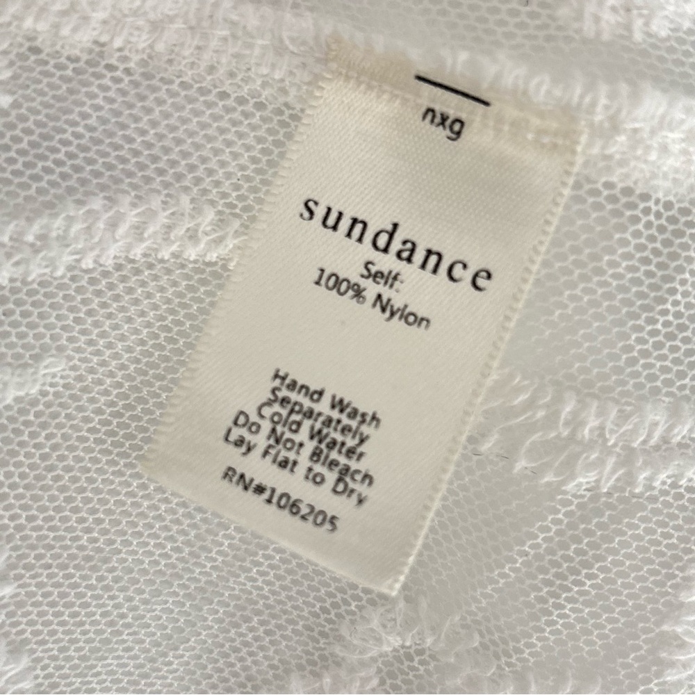Sundance White Lace Duster Kimono Cardigan Size 2XL -Beach Boho Wedding - Picture 13 of 16